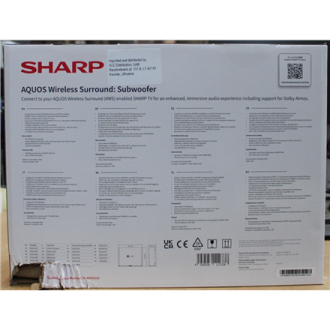 SALE OUT. Sharp AQUOS Wireless Surround Subwoofer | Sharp AQUOS Surround Subwoofer | CP-AWS0101 | Wi-Fi | DAMAGED PACKAGING | Wi SALE OUT. Sharp AQUOS Wireless Surround Subwoofer | Sharp AQUOS Surround Subwoofer | CP-AWS0101 | Wi-Fi | DAMAGED PACKAGING | Wi