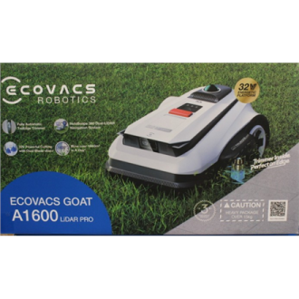 SALE OUT. | Ecovacs Lawn Mower | GOAT A1600 LiDAR PRO | 3000 Ah | White | DAMAGED PACKAGING SALE OUT. | Ecovacs Lawn Mower | GOAT A1600 LiDAR PRO | 3000 Ah | White | DAMAGED PACKAGING