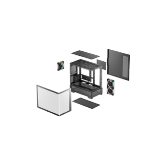 Deepcool Case | CG380U 3F | Micro ATX | Black Deepcool Case | CG380U 3F | Micro ATX | Black
