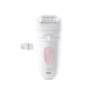 Braun Epilator | Silk- pil 5 SE5-000 | Operating time (max) 40 min | Number of power levels 2 | Wet & Dry | White/Pink Braun Epilator | Silk- pil 5 SE5-000 | Operating time (max) 40 min | Number of power levels 2 | Wet & Dry | White/Pink
