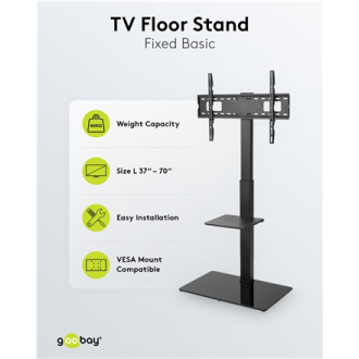 Goobay Floor stand | TV Floor Stand Basic, Size L | Swivel | 37-70 Goobay Floor stand | TV Floor Stand Basic, Size L | Swivel | 37-70