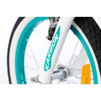 Jalgratas Karbon Kitty 16 turquoise-white Jalgratas Karbon Kitty 16 turquoise-white