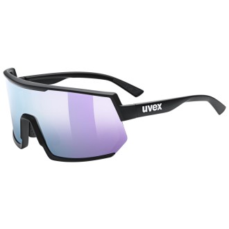 Prillid Uvex sportstyle 235 black matt / mirror lavender Prillid Uvex sportstyle 235 black matt / mirror lavender