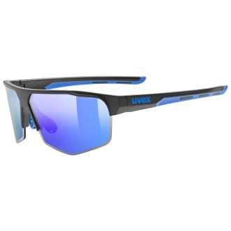 Prillid Uvex axos set black mat / mirror blue Prillid Uvex axos set black mat / mirror blue
