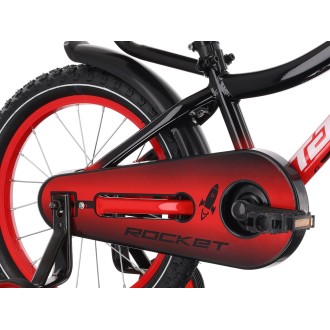 Jalgratas Tabou Rocket 16 must-punane (Tüüp: GENT, Aasta: 2026, Raam_Materjal: HI-TEN TERAS, Ees_Löök: EI, Tagumine_Löök: EI, Ketas_Pidur: EI)