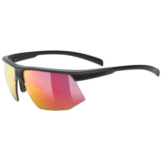 Prillid Uvex aerios black matt / mirror red Prillid Uvex aerios black matt / mirror red