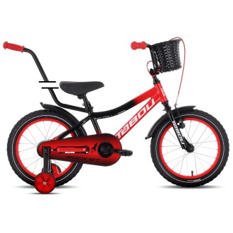 Jalgratas Tabou Rocket 16 must-punane (Tüüp: GENT, Aasta: 2026, Raam_Materjal: HI-TEN TERAS, Ees_Löök: EI, Tagumine_Löök: EI, Ketas_Pidur: EI)