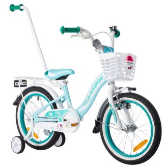 Jalgratas Karbon Kitty 16 turquoise-white Jalgratas Karbon Kitty 16 turquoise-white