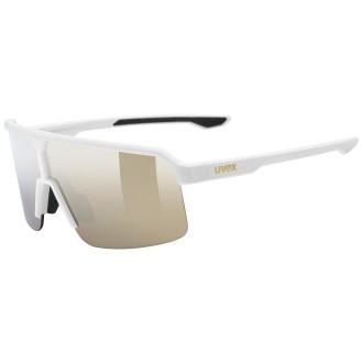 Prillid Uvex ramp white matt / mirror gold Prillid Uvex ramp white matt / mirror gold