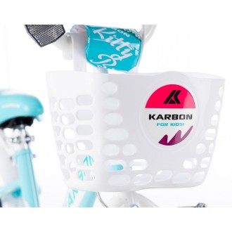 Jalgratas Karbon Kitty 16 turquoise-white Jalgratas Karbon Kitty 16 turquoise-white