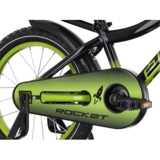 Jalgratas Tabou Rocket 16 must-roheline (Tüüp: GENT, Aasta: 2026, Raam_Materjal: HI-TEN TERAS, Ees_Löök: EI, Tagumine_Löök: EI, Ketas_Pidur: EI)