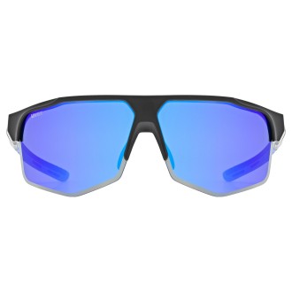 Prillid Uvex axos set black mat / mirror blue Prillid Uvex axos set black mat / mirror blue