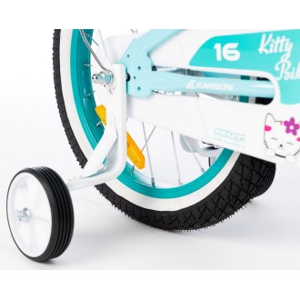 Jalgratas Karbon Kitty 16 turquoise-white Jalgratas Karbon Kitty 16 turquoise-white