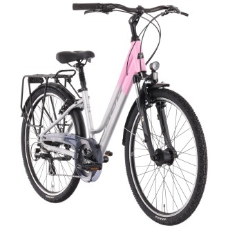 Jalgratas Tabou Kinetic 2 JR W grey-pink-XS / 15 Jalgratas Tabou Kinetic 2 JR W grey-pink-XS / 15