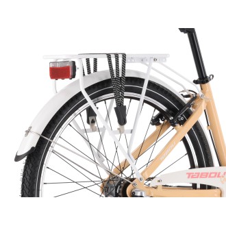 Jalgratas Tabou Queen 26 Plus coral-white (Type: LADY, Year: 2026, Frame_Material: ALLOY, Front_Shock: NO, Rear_Shock: NO, Disc_Brake: NO)