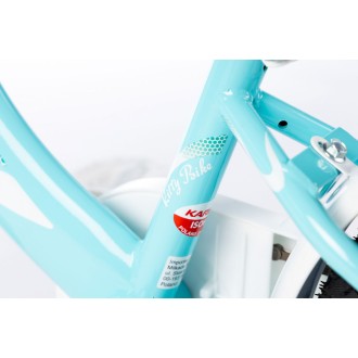 Jalgratas Karbon Kitty 16 turquoise-white Jalgratas Karbon Kitty 16 turquoise-white