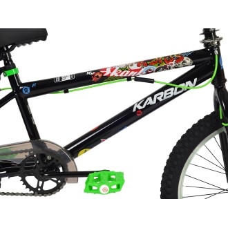 Jalgratas Karbon BMX 20 black-green Jalgratas Karbon BMX 20 black-green