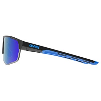 Prillid Uvex axos set black mat / mirror blue Prillid Uvex axos set black mat / mirror blue