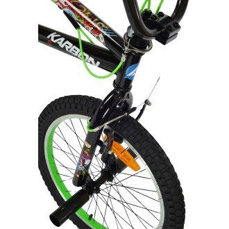 Jalgratas Karbon BMX 20 black-green Jalgratas Karbon BMX 20 black-green