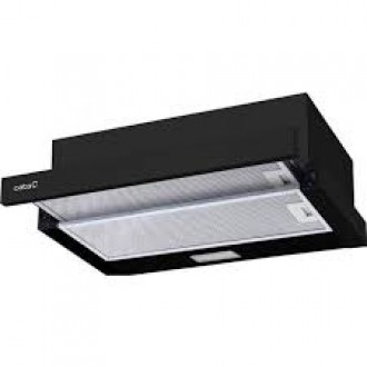 CATA TFB-5160 BK Hood, Energy efficiency class C, Width 59.5 cm, Max 297 m /h, Mechanical control, LED, Black CATA