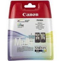 Canon PG-510/CL-511 Colour and Black Ink Cartridges - MultiPack Sec Canon