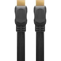 Goobay 61729 High Speed HDMI FLAT-cable with Ethernet, Gold Plated, 2m Goobay 61729 High Speed HDMI FLAT-cable with Ethernet, Gold Plated, 2m