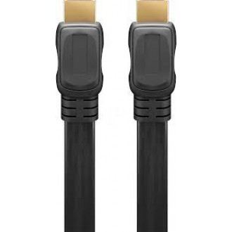 Goobay 61729 High Speed HDMI FLAT-cable with Ethernet, Gold Plated, 2m Goobay 61729 High Speed HDMI FLAT-cable with Ethernet, Gold Plated, 2m