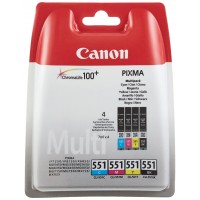 Canon CLI-551 BK/C/M/Y Ink Cartridge Multipack