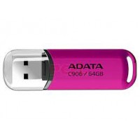 ADATA C906 64GB USB Flash Drive, Pink ADATA