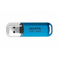 ADATA C906 64GB USB Flash Drive, Blue ADATA