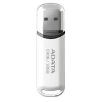 ADATA C906 64GB USB Flash Drive, White ADATA