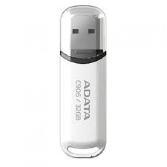 ADATA C906 64GB USB Flash Drive, White ADATA