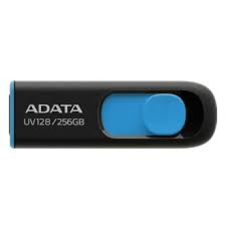 ADATA AUV128 256GB USB Flash Drive, Black/Blue ADATA ADATA AUV128 256GB USB Flash Drive, Black/Blue ADATA