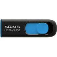 ADATA AUV128 512GB USB Flash Drive, Black/Blue ADATA
