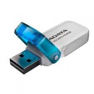 ADATA UV240 64GB USB Flash Drive, White ADATA