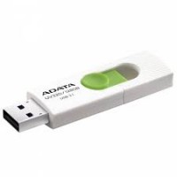 ADATA AUV320 128GB USB Flash Drive, White/Green ADATA