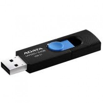 ADATA AUV320 64GB USB Flash Drive, Black/Blue ADATA ADATA AUV320 64GB USB Flash Drive, Black/Blue ADATA