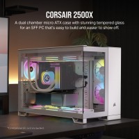 Corsair 2500X Mid-Tower Dual Chamber PC Case, White | Corsair