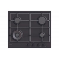 Candy CHG6BFB4WB Hob, Gas, Width 59,5 cm, 4 cooking zones, Mechanic control, Black