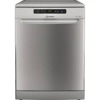 Indesit D2F HD624 AS Dishwasher, Free standing, E, Width 60 cm, 14 place settings, Silver INDESIT