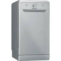 Indesit DF9E 1B10 S Dishwasher, Free standing, F, Width 45 cm, 9 place settings, Silver