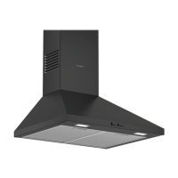 Bosch DWP64BC60 Wall-mounted Hood, D, Width 60 cm, Max extraction power 365 m3/h, Black