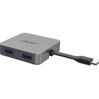 Acer Docking station 4 in1, HDMI, 2xUSB3.2, USB-C, Gray