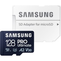 SAMSUNG 128GB Memory card, PRO Ultimate, Class 10 V30