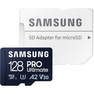 SAMSUNG 128GB Memory card, PRO Ultimate, Class 10 V30 SAMSUNG 128GB Memory card, PRO Ultimate, Class 10 V30