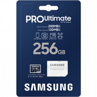 SAMSUNG 512GB PRO Ultimate microSD Card + Card Reader