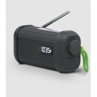 Muse Portable Solar Radio with Crank & Flashlight Muse