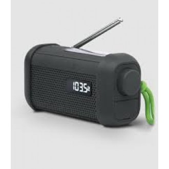 Muse Portable Solar Radio with Crank & Flashlight Muse