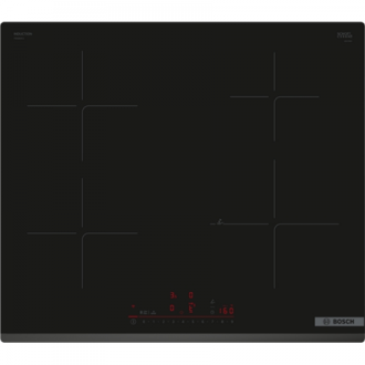 Bosch PIE63KHC1Z Induction Hob, Number of burners/cooking zones 4, Without frame, Width 60 cm, Black