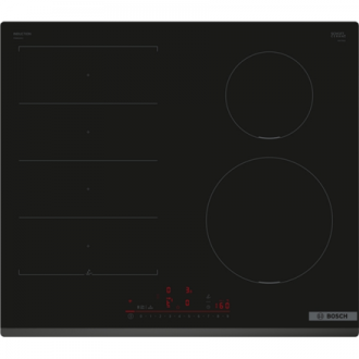 Bosch PIX631HC1E Induction Hob, Number of burners/cooking zones 4, Without frame, Width 60 cm, Black